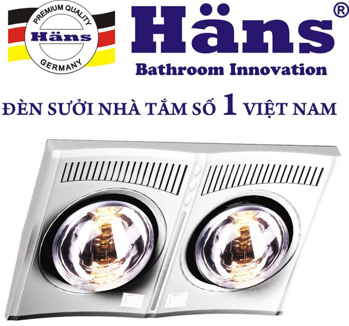 Đèn sưởi phòng tắm Hans